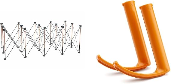 BORA Centipede CT15 36 inch Tall Portable Folding Workstand with Carry Strap, Collapsible Workbench, 6000lb Weight Capacity & Centipede 2 Piece Hooks Set Centipede Work Stands, CA0402