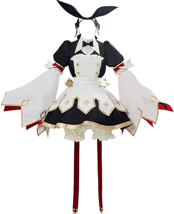 Anime Cosplay Womens Suit Servant Maid Battle Uniform Dress Halloween Costume