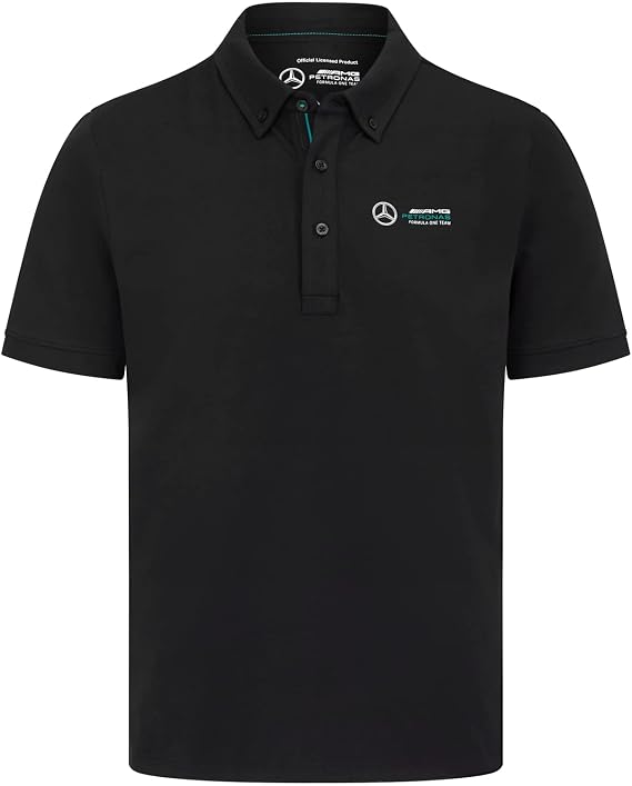 Mercedes AMG Petronas Formula One Team - Official Formula 1 Merchandise - Classic Polo - Black - S