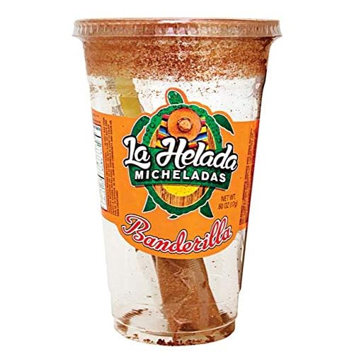 La Helada Micheladas Banderilla 12-Pack with Chamoy Banderilla Mixing Straw Inside