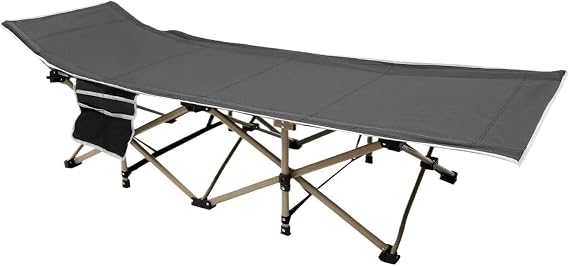 Camping Bed Folding Camping Sleeping Cot Elevated Portable Lightweight Sleeping Bed Outdoor Adults for Camping Travel Tent Cots