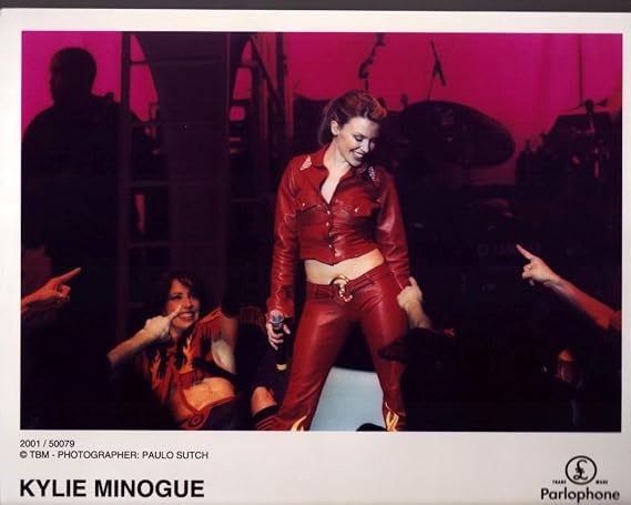 Posterazzi Kylie Minogue On Stage In Red Leather Outfit Photo Print (16 x 20) - Item # MVM02580