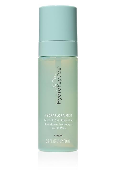 HydroPeptide HydraFlora Probiotic Face Mist | Hydrating Facial Mist with Prebiotics & Probiotics | Balances Skin Barrier, Refines Pores & Refreshes Skin | 2.7 fl oz