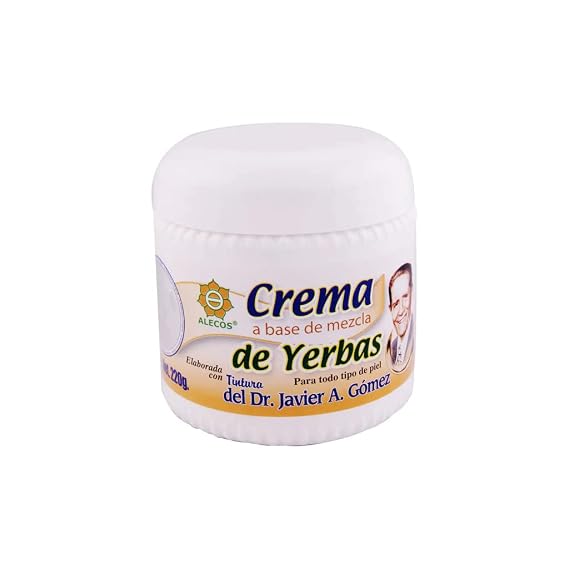 Alecos Crema de Yerbas del Dr. Javier A. Gomez, tarro 220 g