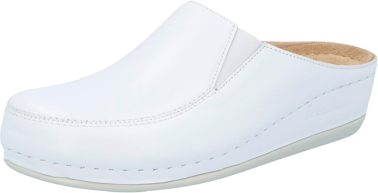 Berkemann Women's Berkina Clogs Cowhide Leather Narrow Footbed: Not Removable