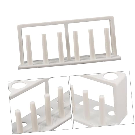 Unomor Plastic Test Tube Holder Rack Laboratory Organizer for Water Quality Testing Design for Stability for School Science Experiments
