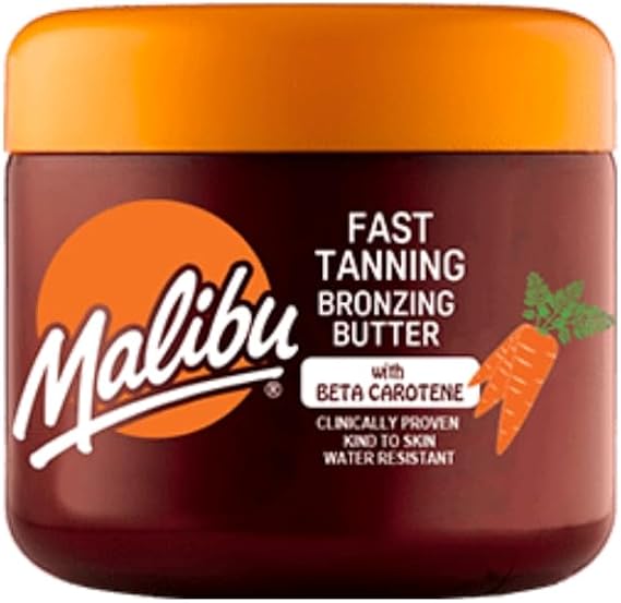 Malibu Sun Fast Tanning Bronzing Body Butter, SPF 15, 300ml