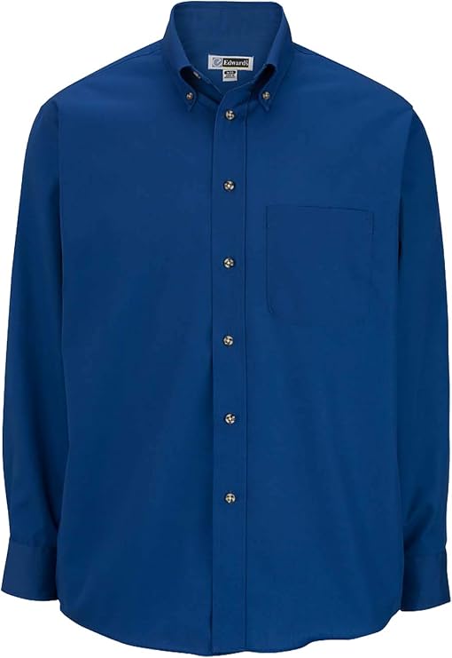Edwards Men's Easy Care Long Sleeve Poplin Shirt