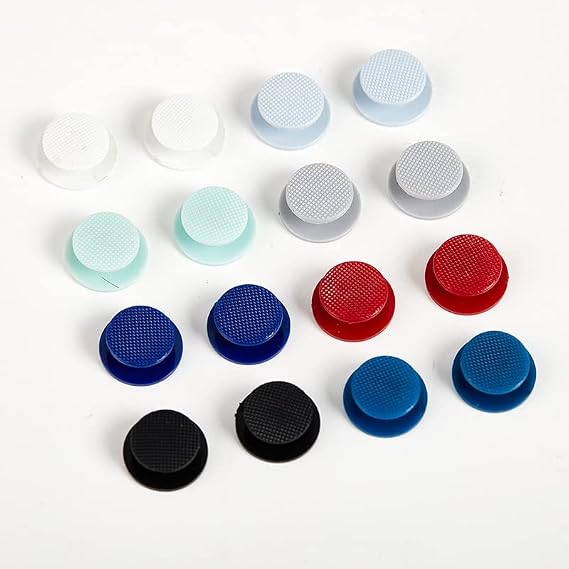 2PCS Universal Joystick Cap for PSP 2000 3000 Slim Console Replacement 3D Analog Thumbstick Button Cap Grip (Gray)