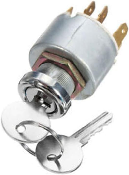 Car Ignition Lock Asudaro 12 V Ignition Switch Universal Engine Start Switch Ignition Switch Ignition Control Switch Ignition Switch with Key 5 Pin / 7 Pin Silver 7 Pin