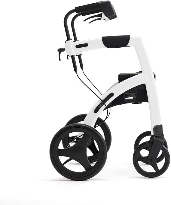 Rollz Motion 2, rollator and wheelchair in one aid (White)