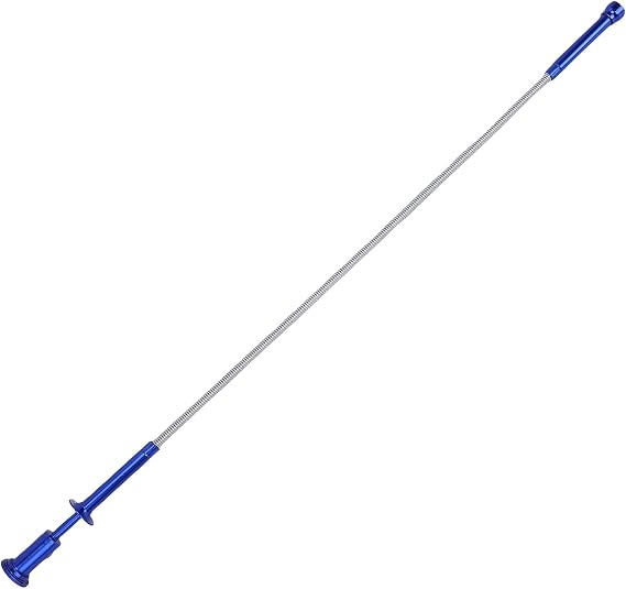 Geevorks Flexible Pickup Tool with LED Light, Retractable Magnetic Grabber for Automotive Repair and Home Use, 4-Claw Parts Retriever for Screws and Metal Objects