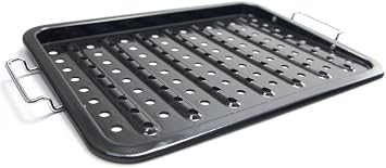 Grillpro 97122 Porcelain Grill Topper, Black