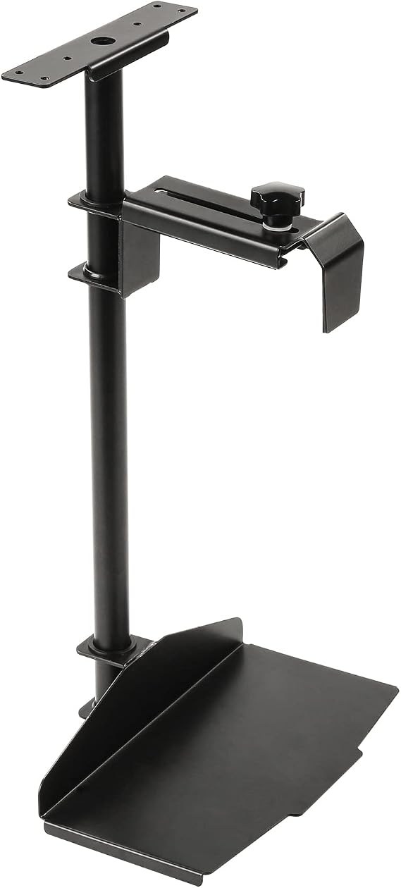 EUREKA ERGONOMIC CPU Holder Under Desk Mount, Computer Tower Holder 360 Swivel Height & Width Adjustable, Holds up to 44 lbs, Fits Most Computer Tower, Black