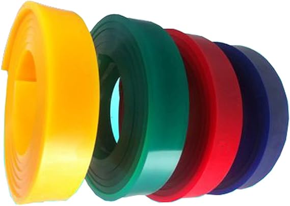 2 Pcs 10" - 70 Duro Durometer Green Silk Screen Printing Squeegee Blade, Perfect use with Your Automatic Silkscreen Printing Machines or Manual Printing Machines