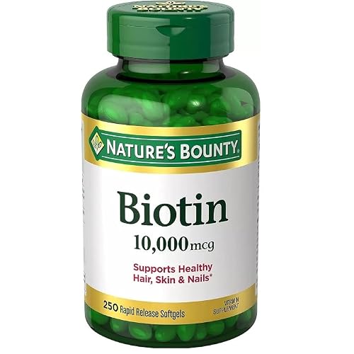 Nature’s Bounty Biotin 10,000 mcg, 250 Rapid Release Softgels