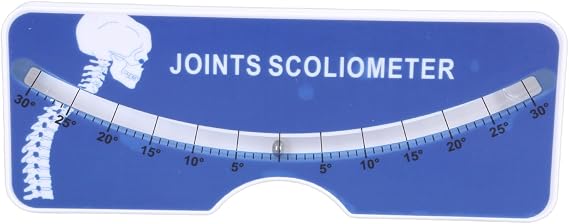 Scoliosis Testing Meter Metal Ball Level Spine scoliometer Measuring Tool for Hospital 030 Testing Protractors