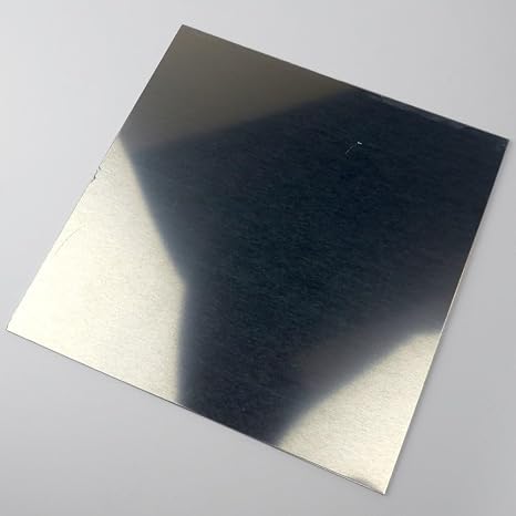 3003 Aluminum Sheet, Unpolished (Mill) Finish, H14 Temper, ASTM B-209, 0.125" Thickness, 12" Width, 12" Length, OnlineMetals
