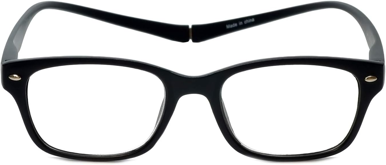 Magz Greenwich Classic Square Reading Glasses MenWomen Single Power Reader Neck Hanging Magnetic Snap It Rear Connect