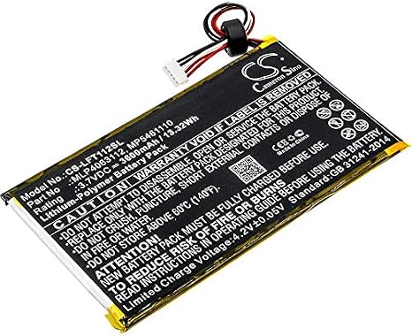 Replacement for Leapfrog LeapPad Platinum Kids Learning XDi Ultra 800-10067 MLP4063112 MP5461110 Battery LeapPad 31565 Platinum 7"