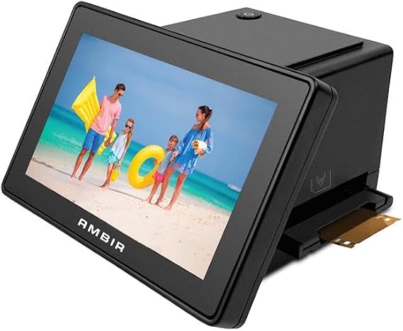 AMBIR Film and Slide Scanner with PictureStudio Photo Editing Software (FS550-TS) - High-Resolution Touch Screen