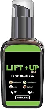 Lift Up Massage Oil for Men 50ml | Ayurvedic Wellness Massage Oil with Ashwagandha, Safed Musli, Shatavari & Laung Extract