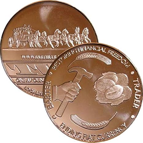 (AOCS) 1 oz .999 Pure Copper Round (Barter Trader (2011))