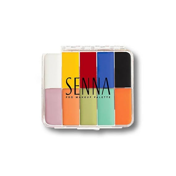 Senna Cosmetics Slipcover Palette, Primary & Pastel