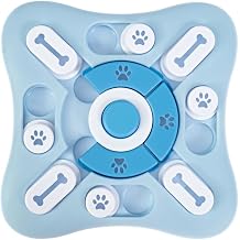 Interactive Dog Puzzle Treat Toy for Slower Eating - Smart Treat Dispensing Cognitive Toys for Dogs Playtime - Non-Slip Plastic - Mind Boosting Dog IQ Training Puzzle Toys for Puppies and Large Breeds