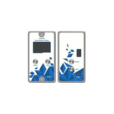 UV Meter, LS110H Split Transmission Meter Light Transmittance Tester IR 1400nm VL 550nm UV 365nm Smart Solar Film Transmission Meter