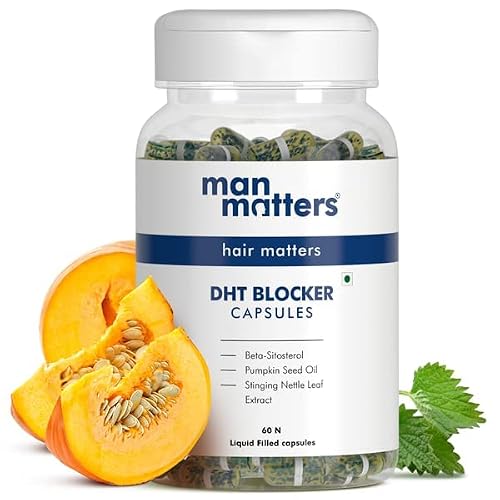 DHT Blocker & Biotin Capsules | Controls Hair Fall, Stimulates Hair Follicles & Promotes Hair Growth | 60