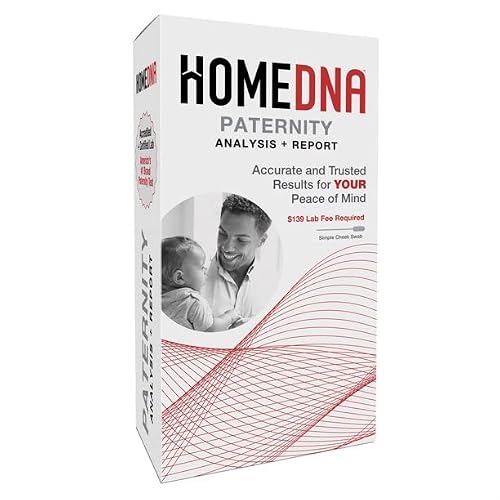HOMEDNA Paternity Analysis  Report. Accredited  certified lab. Americas no. 1 brand paternity test. Simple cheek swab. 1Kit