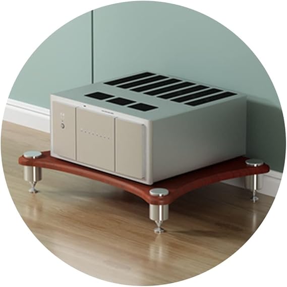 3-Tier HiFi Speaker Rack - AV Equipment Cabinet & TV Stand for Amplifiers Home Theater and Audio Systems - Modern Stackable Design for Optimal Sound Quality