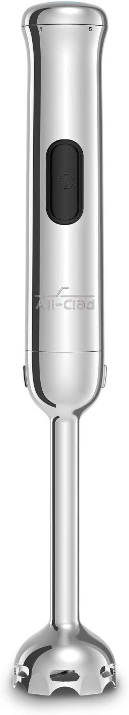 All-Clad KZ800D51 Hand Cordless Rechargeable 5-Speed Immersion Blender, Polished Stainless Steel