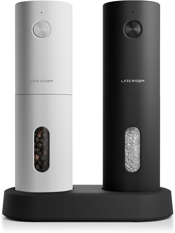 LARS NYSM DE-EM-A-Parent Electric Salt and Pepper Mill Set of 2