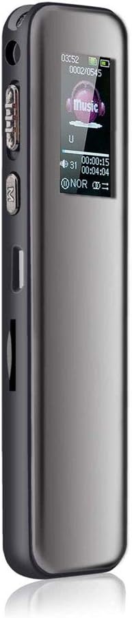 Digital Voice Recorder 8GB Mini Dictaphone Recorder for Lectures Meetings Interviews MP3 Music Recording Playback Built-in Microphone Rechargeable Batteries (Size : 4GB)