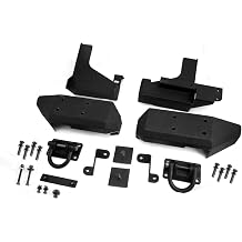 Rugged Ridge 11547.01 XHD Textured Black Aluminum Rear Bumper Pod for Jeep Wrangler JK - Pair
