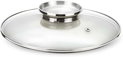 Pensofal Glass Cookware Lid with Stainless Steel Aroma Knob, 11-Inch