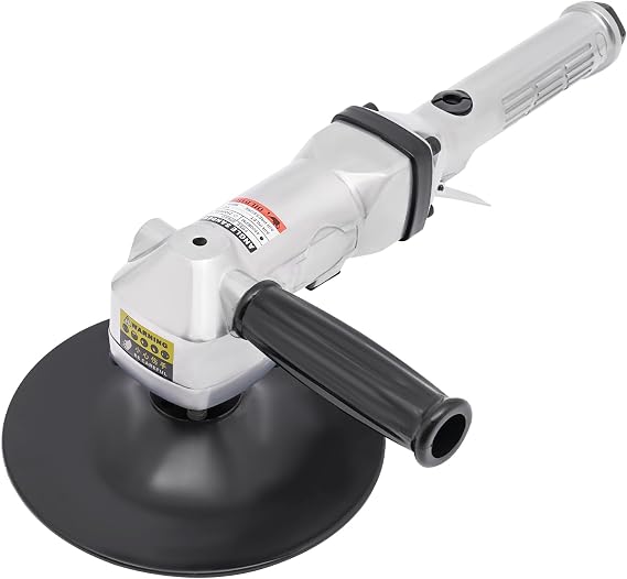 Pneumatic 7-inch Air Angle Sander,4500RPM Heavy Duty Air Sander, Handy Sander Grinder Polishing Machine Power Tools for Floors Stones Cars Ships Motorcycles