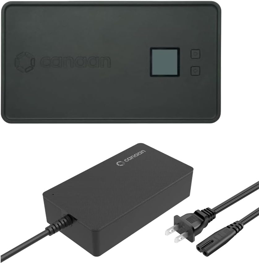 New Portable Avalon Nano 3 4T Bitcoin Miner 28V 140W WiFi Quiet Solo Minging Asic Miner Include Original Canaan PSU and US Power Cord