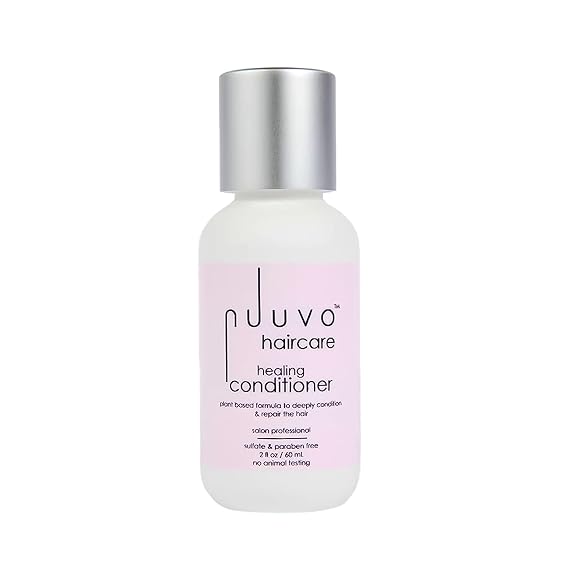 Nuuvo Healing Conditioner 2 oz, Plant-Derived Formulation, Coconut Oil, Soy Protein, Aloe Vera - Sulfate & Paraben Free, Frizz Control for Dry, Damaged & Color-Treated Hair, Use on All Hair Types