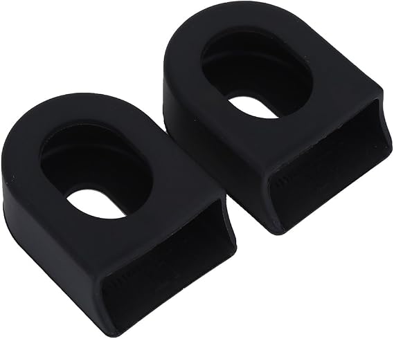 2Pcs Crank Arm Boots Protectors Plastic Crankset Protectors for Mountain Road (Color : Black) Cycling Supplies Crank Arm Boots Crank Arm Boots
