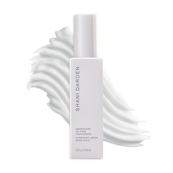 SHANI DARDEN Skincare Weightless Oil-Free Moisturizer, 2.54 fl oz | Lightweight Moisturizer with Hyaluronic Acid, Helps Hydrate Skin Without Clogging Pores