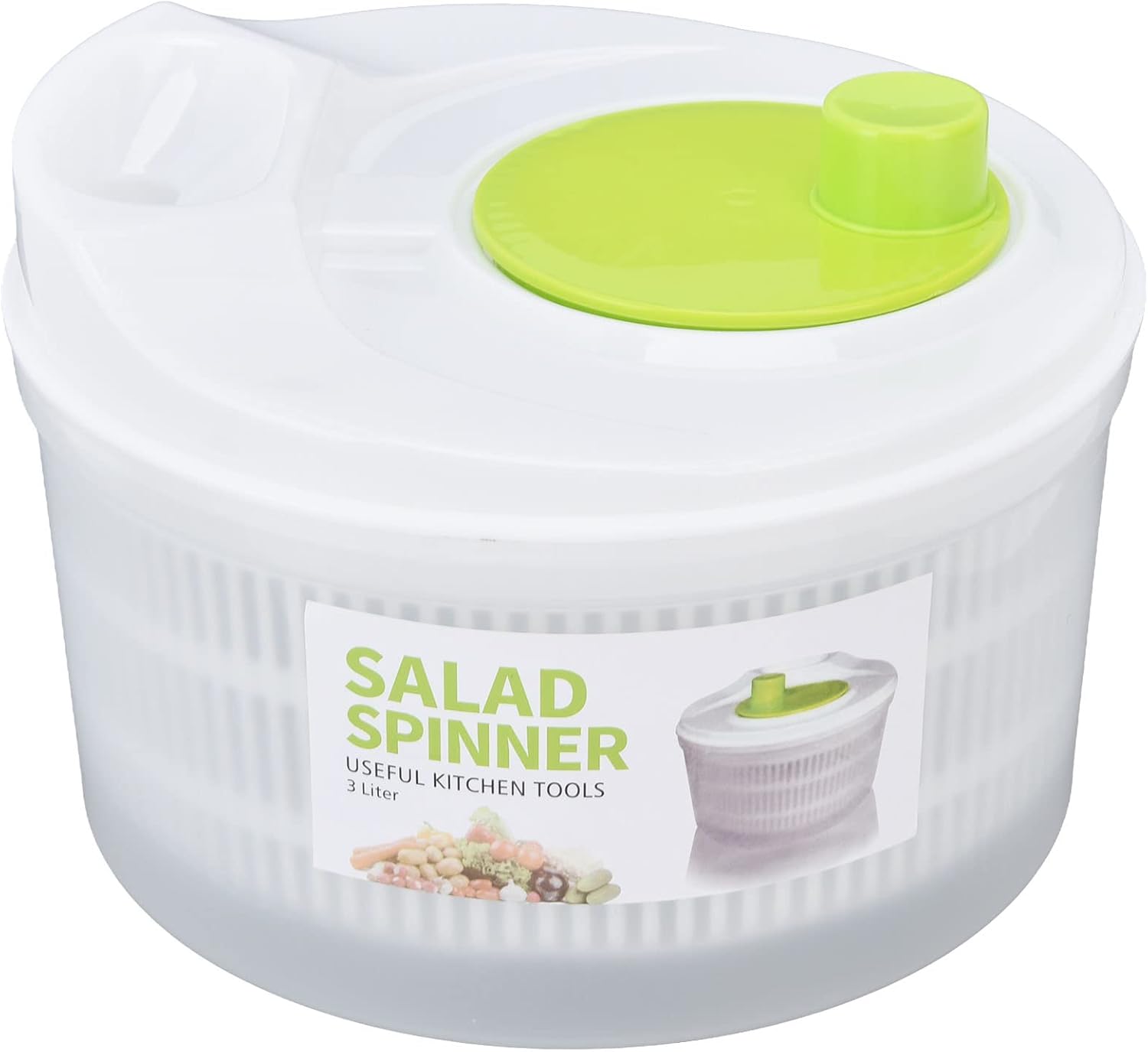 Gemüseabtropfgestell Multifunktionale Gemüseschleuder Salatschleuder Gemüse-Dörrschale mit Schale Sieb und Integriertem Abflusssystem