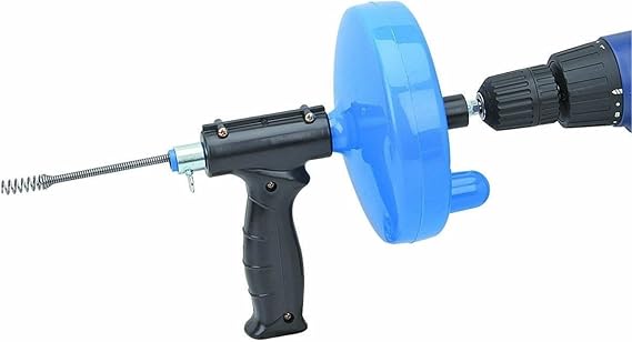 Hand Crank Or Drill Operated Powered Plumbing Drain Cleaner Snake Cable Tool