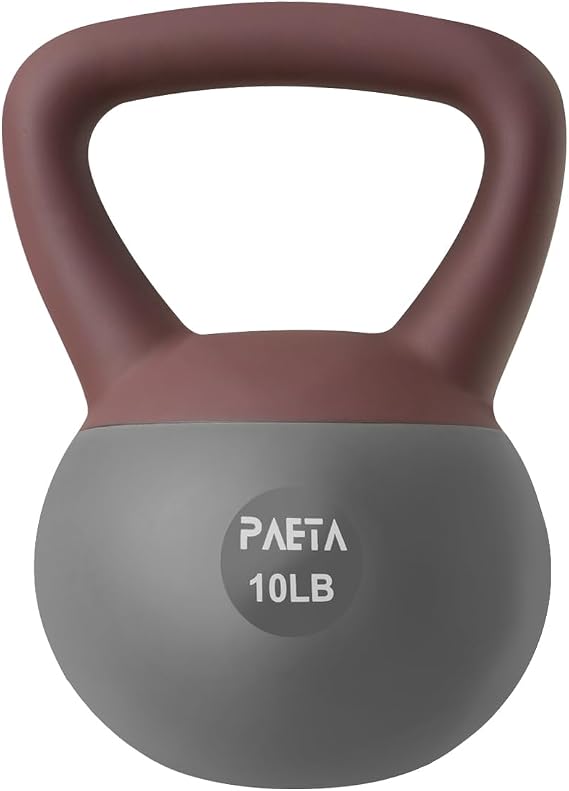 PAETA Soft Kettlebell for Home Fitness Anti-Slip Grip & Wide Handle Design,Soft Kettlebell Set, Gentle Floor-Friendly Impact 10lbs, 15lbs, 20lbs, for Home Functional Training