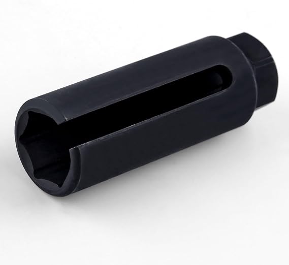 3/8 Drive Lambda Sensor Socket Lambda Sensor Socket with Side Wire Cut-Out Automotive Oxygen Probe Socket Fits for Removal and Installation Offset O2 Sensor Spacer Sensor Extender