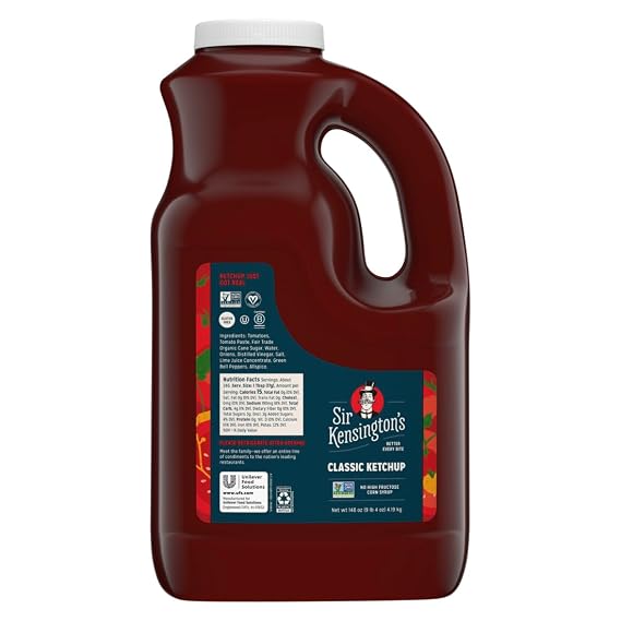Sir Kensington's Classic Ketchup Bottles, 148 Oz, 4 Pack