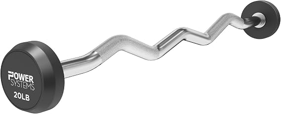 Power Systems ProStyle Fixed Barbell with EZ Curl Handle