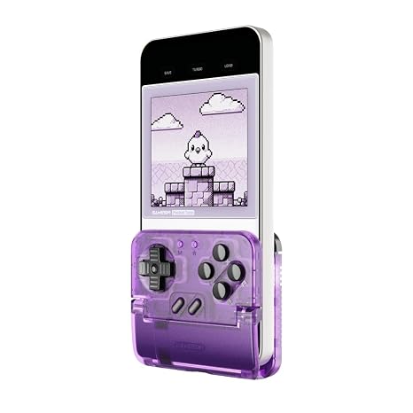 GameSir Pocket Taco Vertical Mobile Gaming Controller Retro Arcade Bluetooth Gamepad for Android, Portableh Wireless Game Controller for phone, 600mAh Battery, Pass-Through Charging - Purple